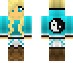 yin and yang teal cutie