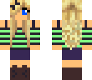 simple girl with a bow