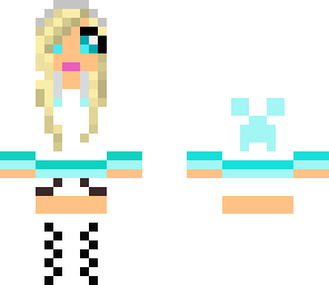 blue creeper hoodie girl