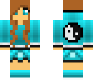 blue yin and yang girl