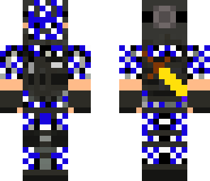 blue camo soldier