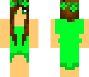 green flower girl