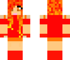 redstone block girl
