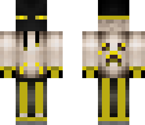 yellow enderman with hoodie