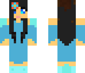 me in a blue dress