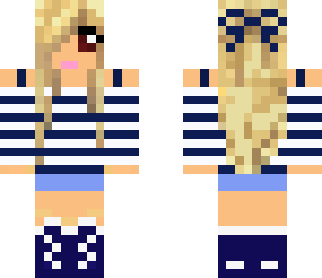 navy and white girl