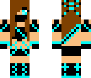brunette ninja girl