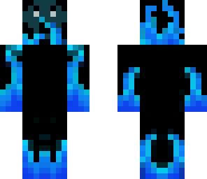 blue flames