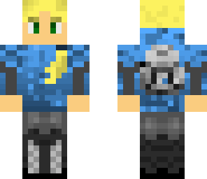 long hair blue hood