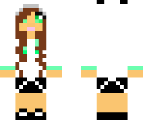 finshed panda girl hoodie