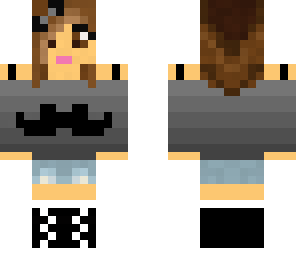 mustache girl