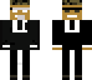 herobrine man in black