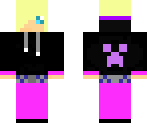 purple minecraft teen
