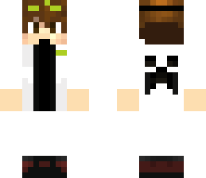 cool boy in a lab coat