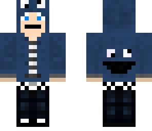 beny_kid in cookie monster hoodie