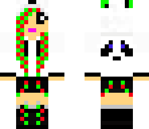 christmas panda girl
