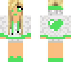 green teen girl