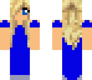 girl in blue dress