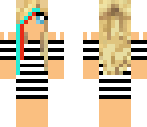 edited girl in blakc and white dress