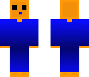 my orange slime skin with headphones