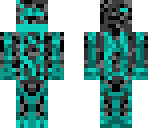 blue futuristic warrior