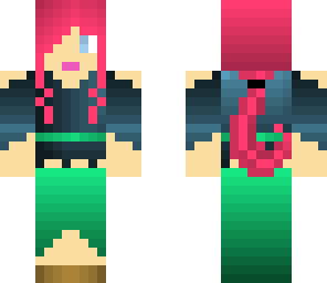 girl with pink hair