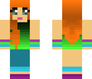 girl with green shirt