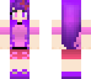 purpled hair girl