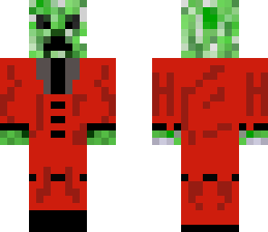 creeper in red tux