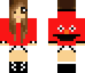 girl with elmo jacket