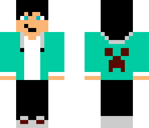 normal skin with creeper on his back