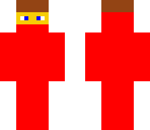 red with glasses and hat