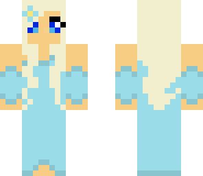 blue dress