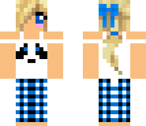 girl with panda pjs