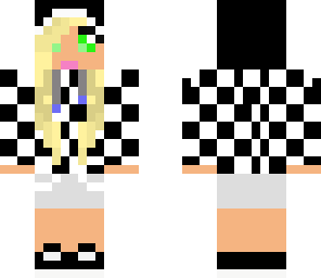 checkered hoodie girl