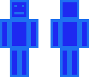 blue cube man
