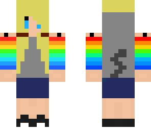 bloened girl nyan cat