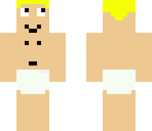 litle baby in a diper
