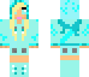 cute blue girl