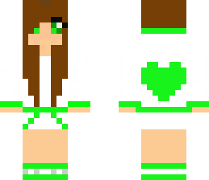 green heart girl