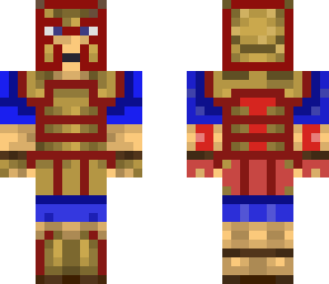 red and blue spartan