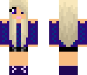 blonde wearing purple edited