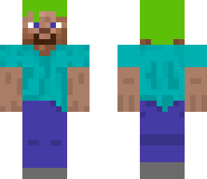 green hair steve