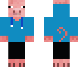 pigman in a hoodie with headphones