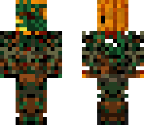 camo pumkin head