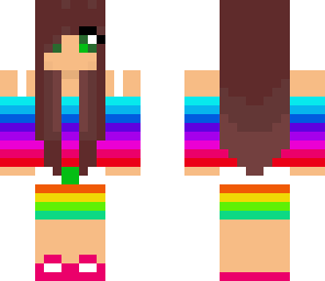 brunette rainbow