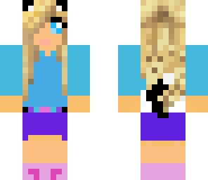 blonde hair cat girl