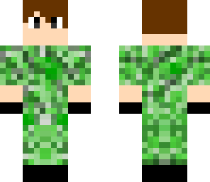 boy in creeper camo