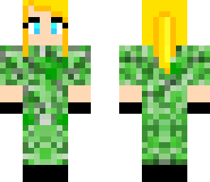 girl in creeper camo
