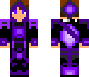 ultimate ender assassin with purple eyes